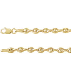 Ch1248 14K Yellow Anchor 3.8 Mm 16 In Lobster Clasp Polished Puffed Anchor Chain