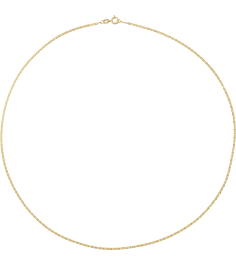 Ch1249 14K Yellow Mirror 1.3 Mm 20 In Spring Ring Polished Mirror Chain