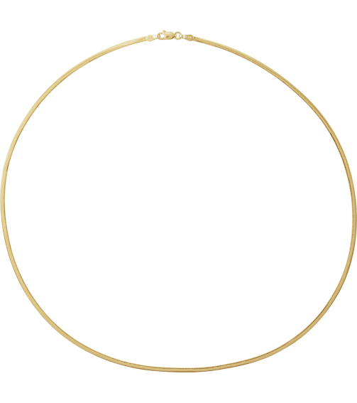 Ch1250 14K Yellow Snake 1.95 Mm 7 In Lobster Clasp Polished Oval Snake Chain