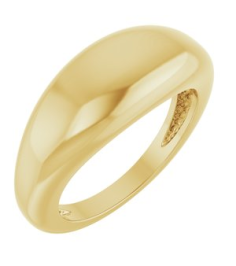 50199 14K Yellow 7 8 Mm Polished Dome Ring