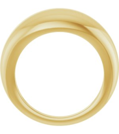 50199 14K Yellow 7 8 Mm Polished Dome Ring