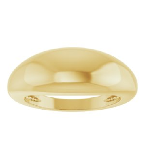 50199 14K Yellow 7 8 Mm Polished Dome Ring