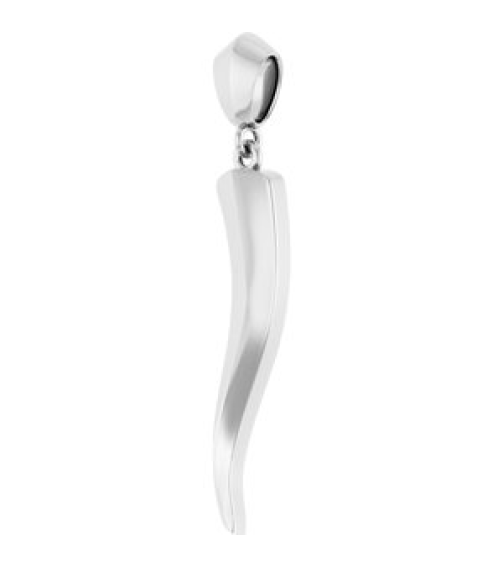 88690 Pendant 14K White Italian Horn 34.3 X 6.25 Mm Polished Pendant