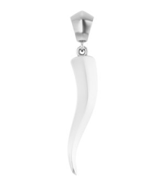 88690 Pendant Sterling Silver Italian Horn 34.3 X 6.25 Mm Polished Pendant