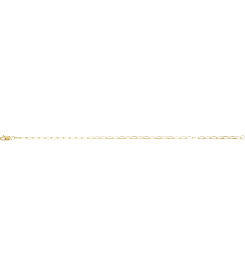 Ch1099 14K Yellow Gold Filled Paperclip-Style 2.1 Mm 7 In Lobster Clasp Polished Paperclip-Style Chain