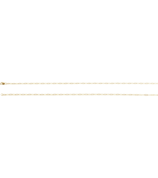 Ch1099 14K Yellow Gold Filled Paperclip-Style 2.1 Mm 20 In Lobster Clasp Polished Paperclip-Style Chain