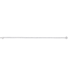 Brc951 Bracelet Set 14K White Round Lab-Grown Diamond 3.2Mm 6 Ctw Si1-Si2, G-H 7 In Polished 6 Ctw Lab-Grown Diamond Line Bracelet