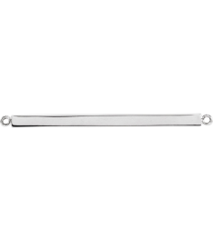 88648 Necklace Center Sterling Silver 28.5 X 2.5 Mm Polished Four Sided Engravable Bar Necklace Center