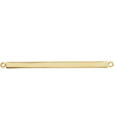 88648 Necklace Center 14K Yellow 28.5 X 2.5 Mm Polished Four Sided Engravable Bar Necklace Center