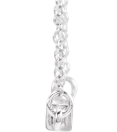 88648 Necklace Sterling Silver 28.5 X 2.5 Mm 18 In Polished Four Sided Engravable Bar Necklace