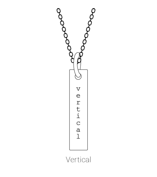 88625 Necklace 14K Yellow 24.2 X 2.9 Mm 16-18 In Polished Engravable Four Sided Bar Necklace