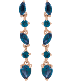 689190 Earring Set Natural Blue Sapphire Pear 4 X 3 Mm 14K Rose Natural Blue Sapphire Pair Friction Backs Included Polished Natural Blue Sapphire Drop Earrings