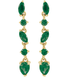 689190 Earring Set Natural Emerald Pear 4 X 3 Mm 14K Yellow Natural Emerald Pair Friction Backs Included Polished Natural Emerald Drop Earrings