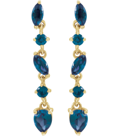 689190 Earring Set Natural Blue Sapphire Pear 4 X 3 Mm 14K Yellow Natural Blue Sapphire Pair Friction Backs Included Polished Natural Blue Sapphire Drop Earrings