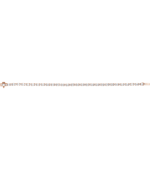 Brc975 Bracelet Set 14K Rose Oval Lab-Grown Diamond Lab-Grown Diamond 4 X 3Mm 5 12 Ctw Si, G-H 7 In Polished 5 12 Ctw Lab-Grown Diamond Line Bracelet