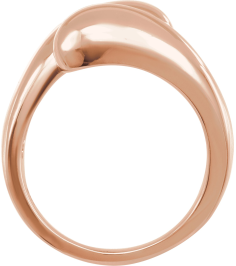 50501 Ring 14K Rose Polished Bypass Ring