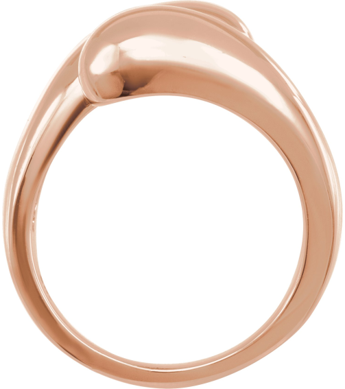50501 Ring 14K Rose Polished Bypass Ring