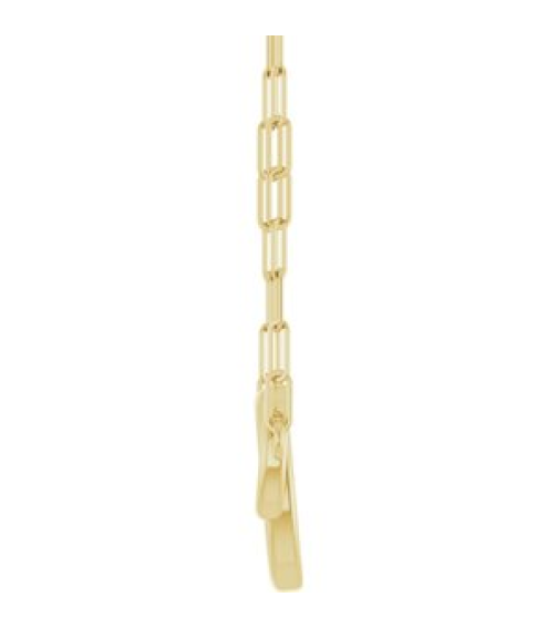 88657 Necklace 14K Yellow 15.49 X 9.7 Mm 18 In Polished Double Circle Necklace