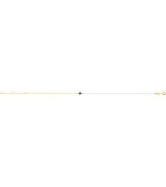 Brc808 Bracelet 14K Yellow Set 1-Stone Natural Amethyst Round 4 Mm 8.7 X 4.8 Mm 6 12-7 12 In Polished Natural Amethyst Bezel-Set Bracelet