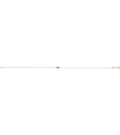 Brc808 Bracelet 14K Rose Set 1-Stone Natural Citrine Round 4 Mm 8.7 X 4.8 Mm 6 12-7 12 In Polished Natural Citrine Bezel-Set Bracelet