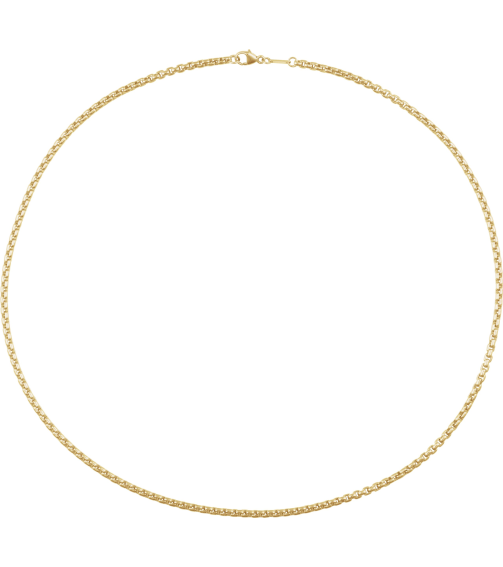 Ch1091 14K Yellow Gold Filled Box 1.8 Mm 24 In Lobster Clasp Polished Rounded Box Chain