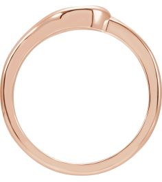 57971 Ring 14K Rose Polished Wrap Ring