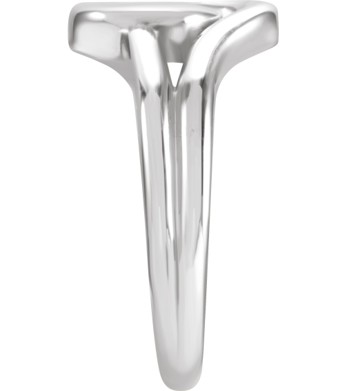 57971 Ring Platinum Polished Wrap Ring