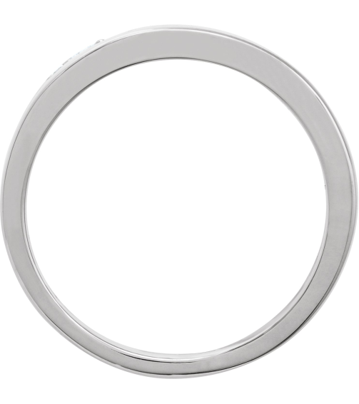 689207 Ring Set 14K White Natural Diamond Round 1.7 Mm Polished 13 Ctw Natural Diamond Ring