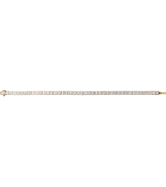 Brc980 Bracelet Set 14K Yellow Emerald Lab-Grown Diamond 4.1 X 3.1Mm 10 12 Ctw Si, G-H 7 In Polished 10 12 Ctw Lab-Grown Diamond Line Bracelet