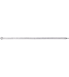 Brc980 Bracelet Set 14K White Emerald Lab-Grown Diamond 4.1 X 3.1Mm 10 12 Ctw Si, G-H 7 In Polished 10 12 Ctw Lab-Grown Diamond Line Bracelet