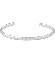 Brc982 Bracelet 14K White 7 In Polished Bangle Bracelet