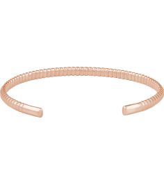 Brc982 Bracelet 14K Rose 7 In Polished Bangle Bracelet