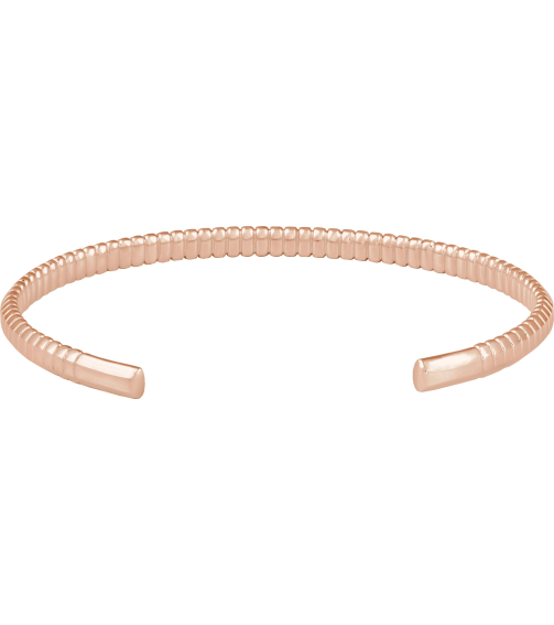Brc982 Bracelet 14K Rose 7 In Polished Bangle Bracelet