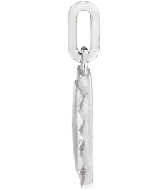 88724 Pendant Platinum 16.3 X 10 Mm Polished Engravable Sunburst Pendant