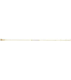 Brc972 Bracelet 14K Yellow Set Natural Diamond Straight Baguette 3 X 1.5 Mm 23.5 X 2.1 Mm 6-7 12 In Si2-Si3, Ghi Polished 13 Ctw Natural Diamond 5 Stone Bar Bracelet