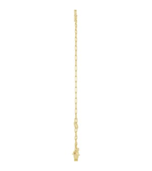 Brc968 Bracelet 14K Yellow Initial E 6 12-7 12 In Polished Sans Serif Initial E Bracelet