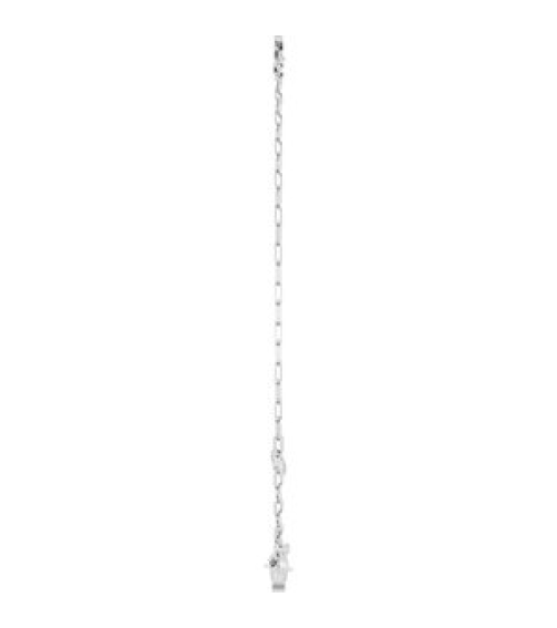 Brc968 Bracelet 14K White Initial Z 6 12-7 12 In Polished Sans Serif Initial Z Bracelet