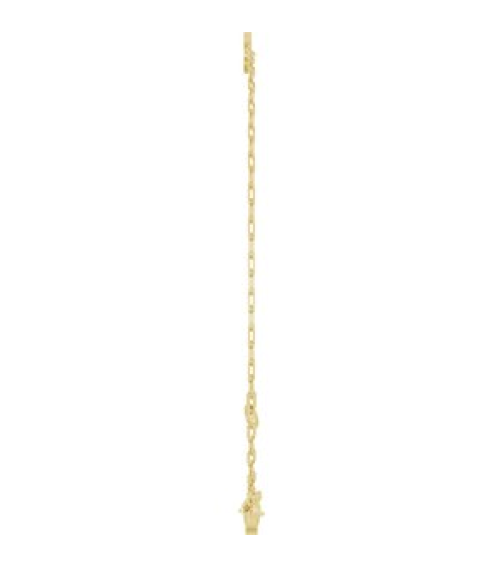 Brc968 Bracelet 14K Yellow Initial Q 6 12-7 12 In Polished Sans Serif Initial Q Bracelet