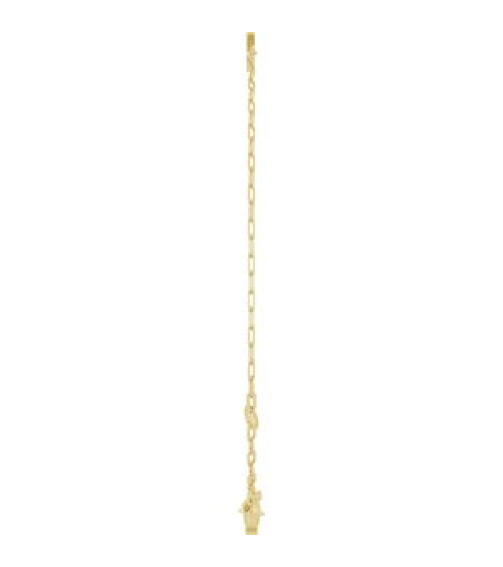 Brc968 Bracelet 14K Yellow Initial V 6 12-7 12 In Polished Sans Serif Initial V Bracelet