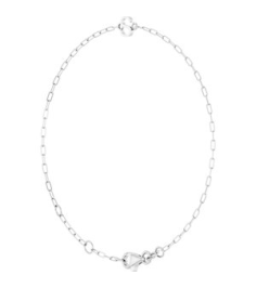 Brc968 Bracelet 14K White Initial S 6 12-7 12 In Polished Sans Serif Initial S Bracelet