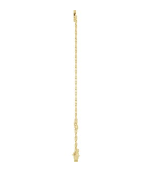 Brc968 Bracelet 14K Yellow Initial S 6 12-7 12 In Polished Sans Serif Initial S Bracelet