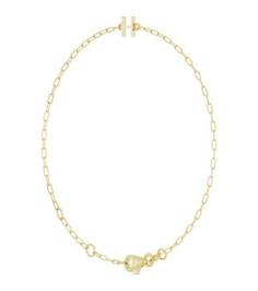 Brc968 Bracelet 14K Yellow Initial H 6 12-7 12 In Polished Sans Serif Initial H Bracelet