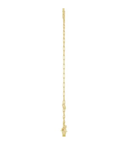 Brc968 Bracelet 14K Yellow Initial C 6 12-7 12 In Polished Sans Serif Initial C Bracelet