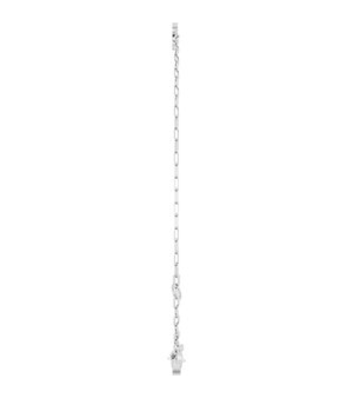 Brc968 Bracelet 14K White Initial B 6 12-7 12 In Polished Sans Serif Initial B Bracelet