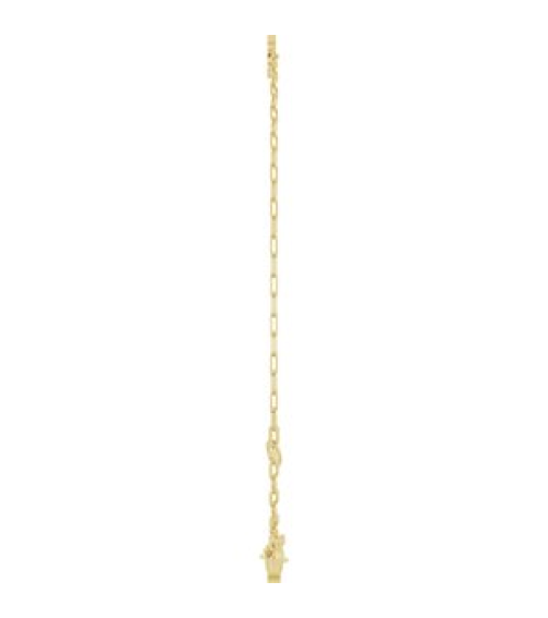 Brc968 Bracelet 14K Yellow Initial B 6 12-7 12 In Polished Sans Serif Initial B Bracelet