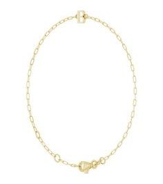 Brc968 Bracelet 14K Yellow Initial B 6 12-7 12 In Polished Sans Serif Initial B Bracelet
