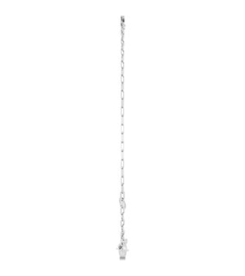 Brc968 Bracelet 14K White Initial X 6 12-7 12 In Polished Sans Serif Initial X Bracelet