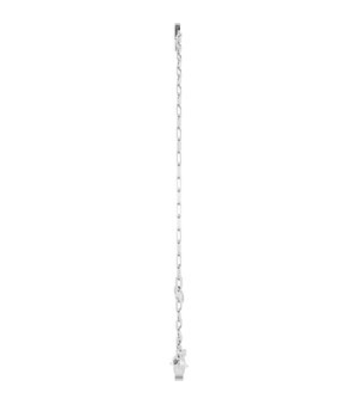 Brc968 Bracelet 14K White Initial K 6 12-7 12 In Polished Sans Serif Initial K Bracelet