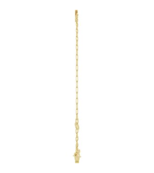 Brc968 Bracelet 14K Yellow Initial K 6 12-7 12 In Polished Sans Serif Initial K Bracelet