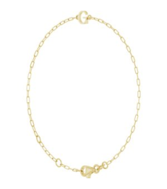 Brc968 Bracelet 14K Yellow Initial G 6 12-7 12 In Polished Sans Serif Initial G Bracelet